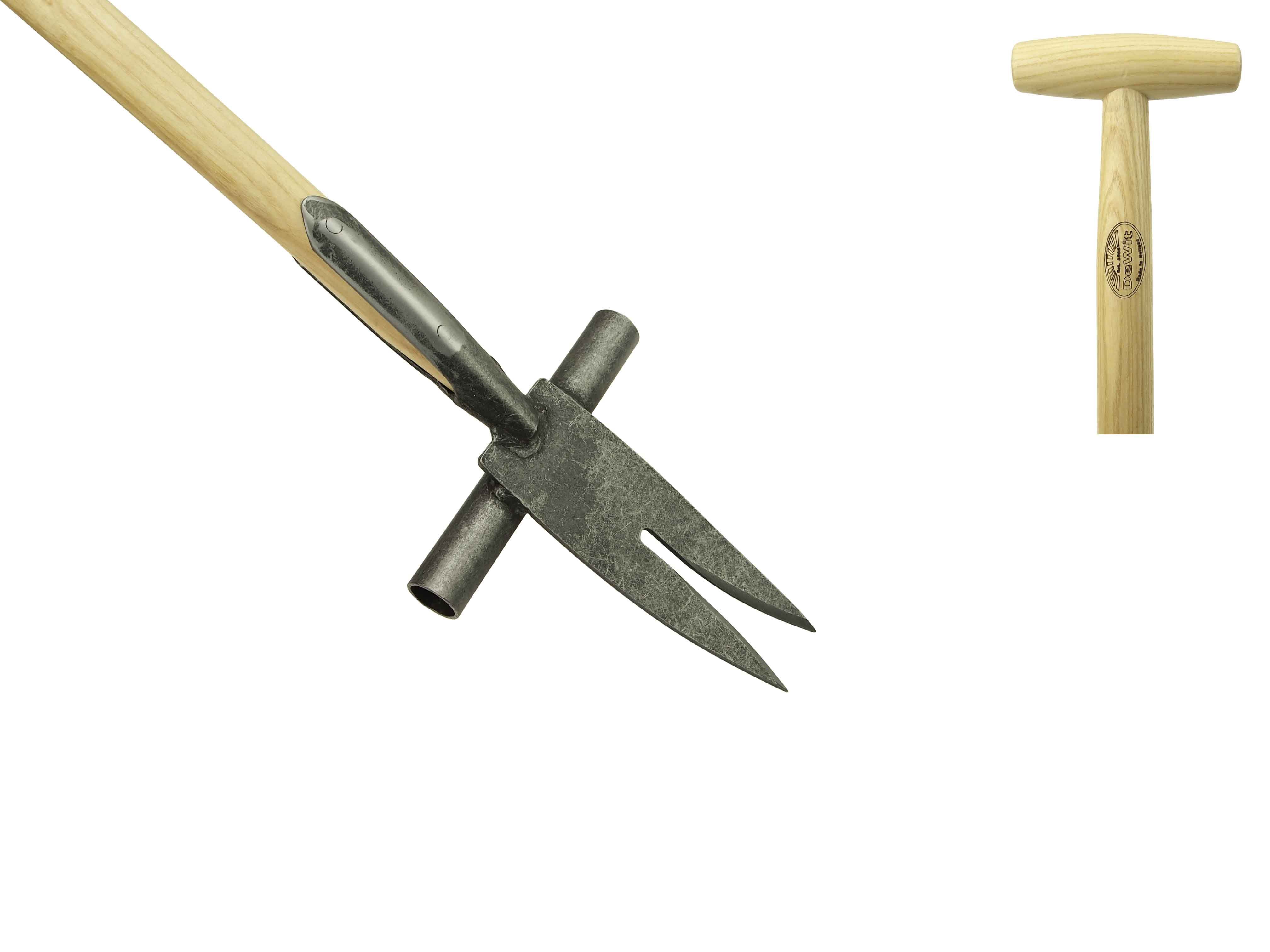 Heavy duty thisle pull weeder with 90cm T-handle